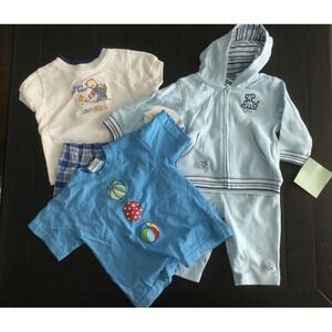 BABY BOY 3-6 MONTHS Lot Of 3 OUTFITS  (2 NWT)‎ Z18